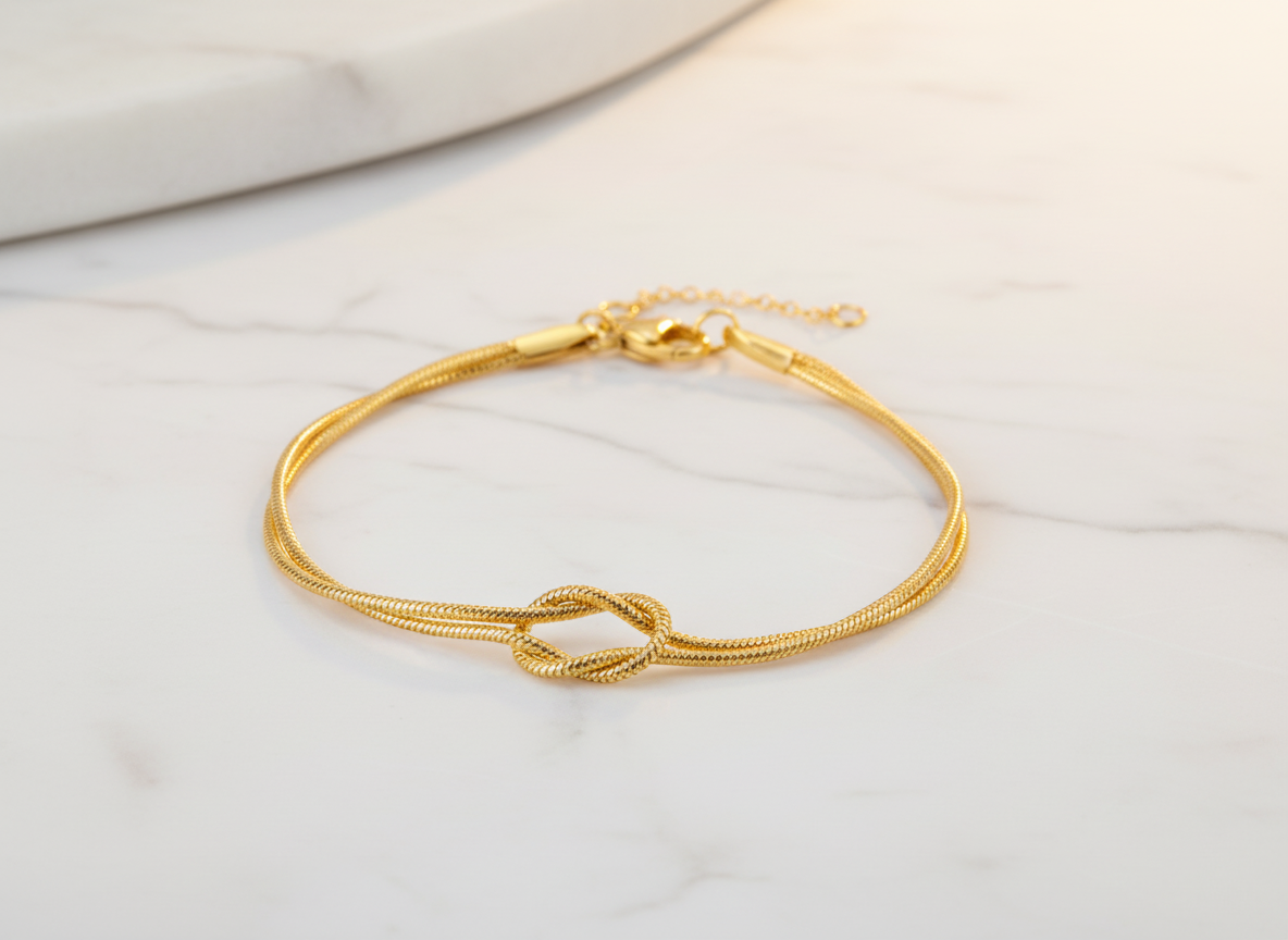 Legame Indissolubile – Bracciale con Nodo d'Amore