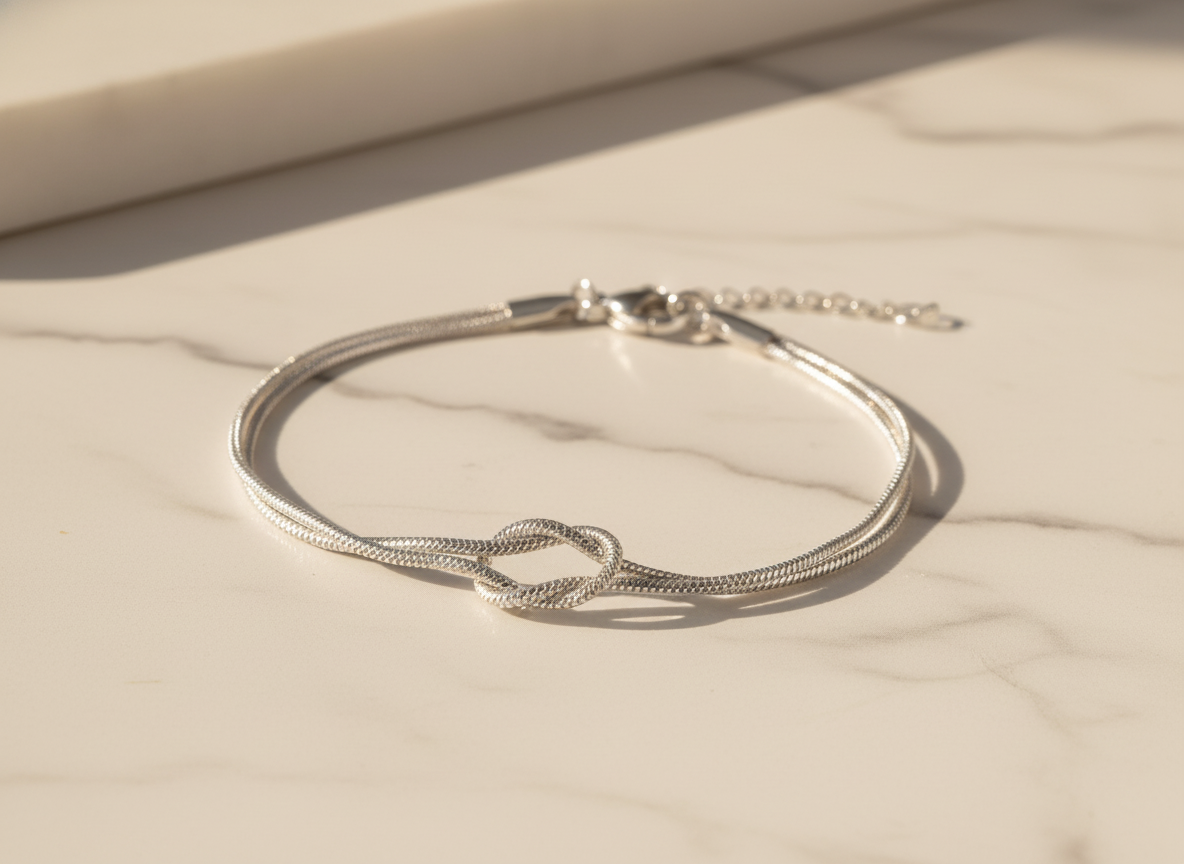 Legame Indissolubile – Bracciale con Nodo d'Amore