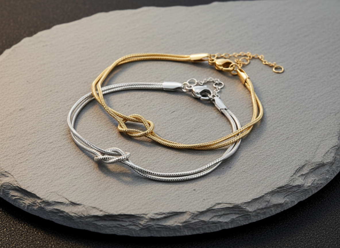 Legame Indissolubile – Bracciale con Nodo d'Amore